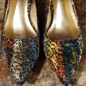 J Renee' Corrbie JJ Multi-color Pointed-toe Pumps